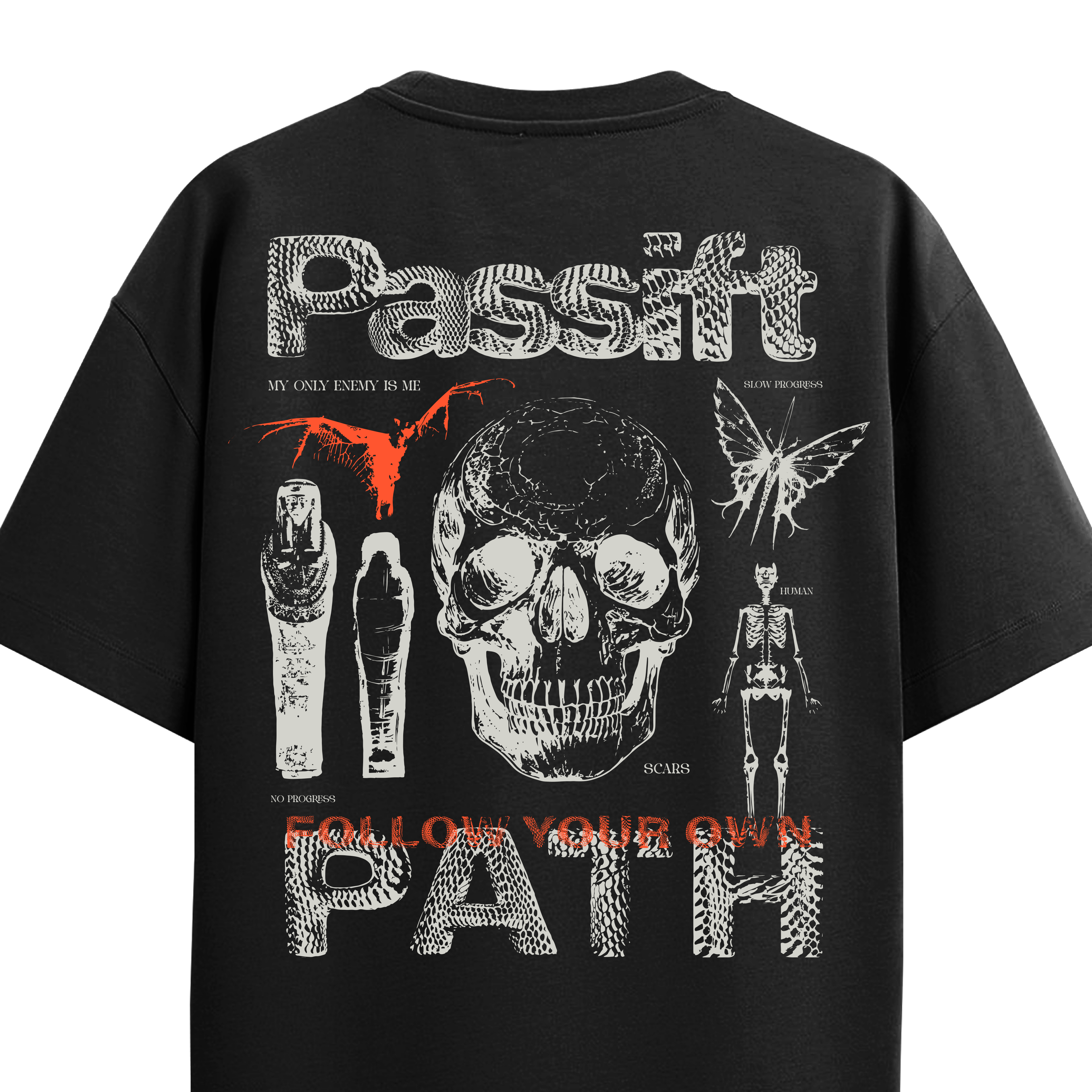 Follow Path Black T-shirt