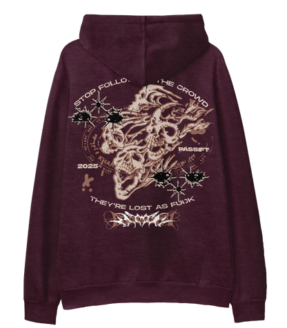 Crowd Maroon Hoodie