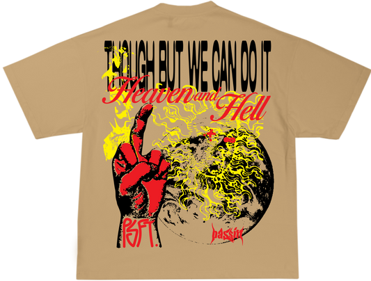 Heaven & Hell Biege T-shirt
