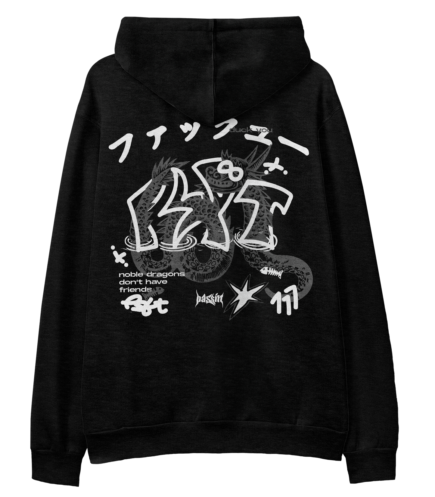 Octodragon Black Hoodie