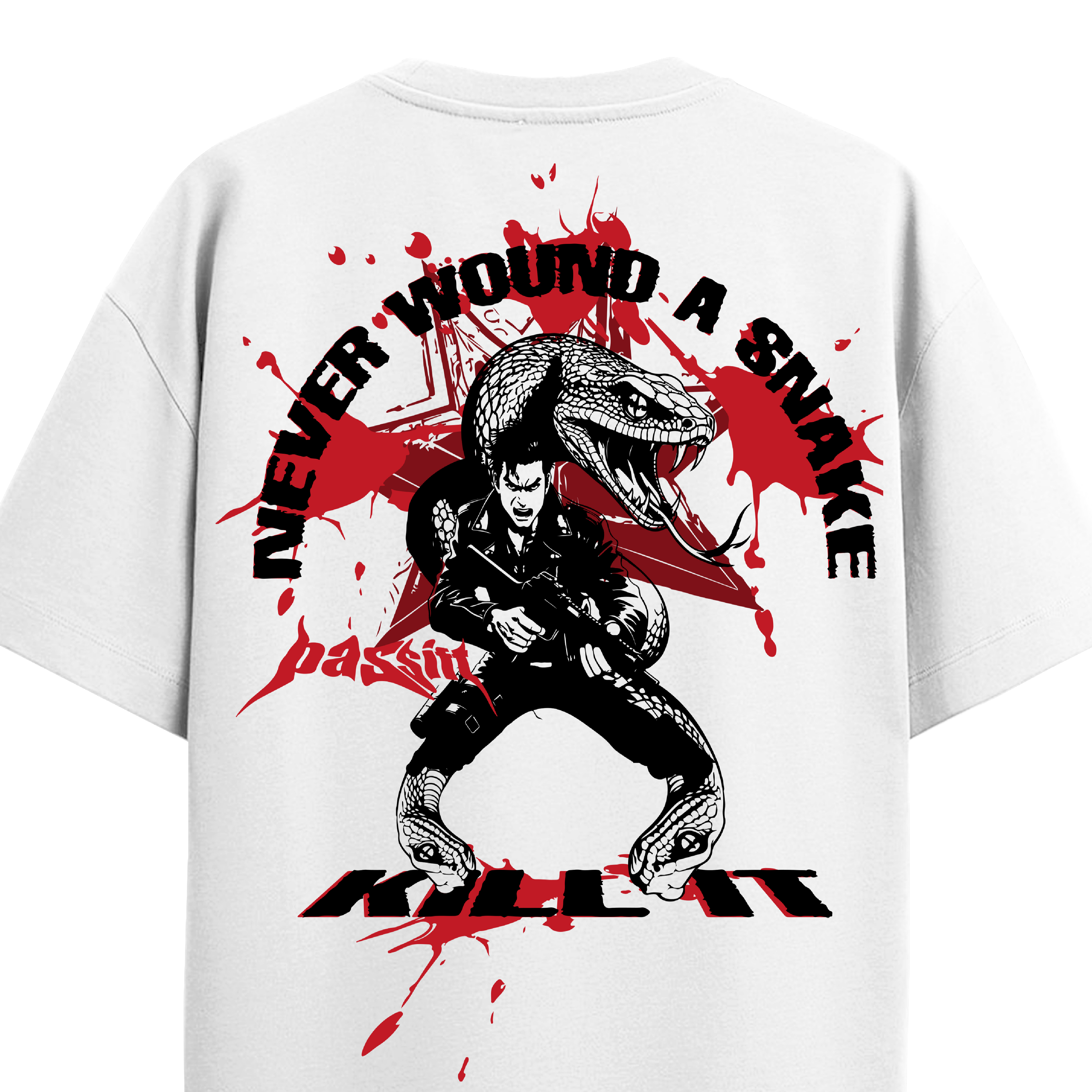 Kill Snake White T-Shirt