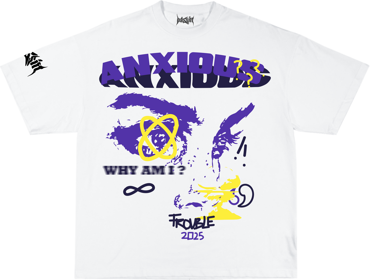 Merch Anxious Anxious White T-shirt – Passift