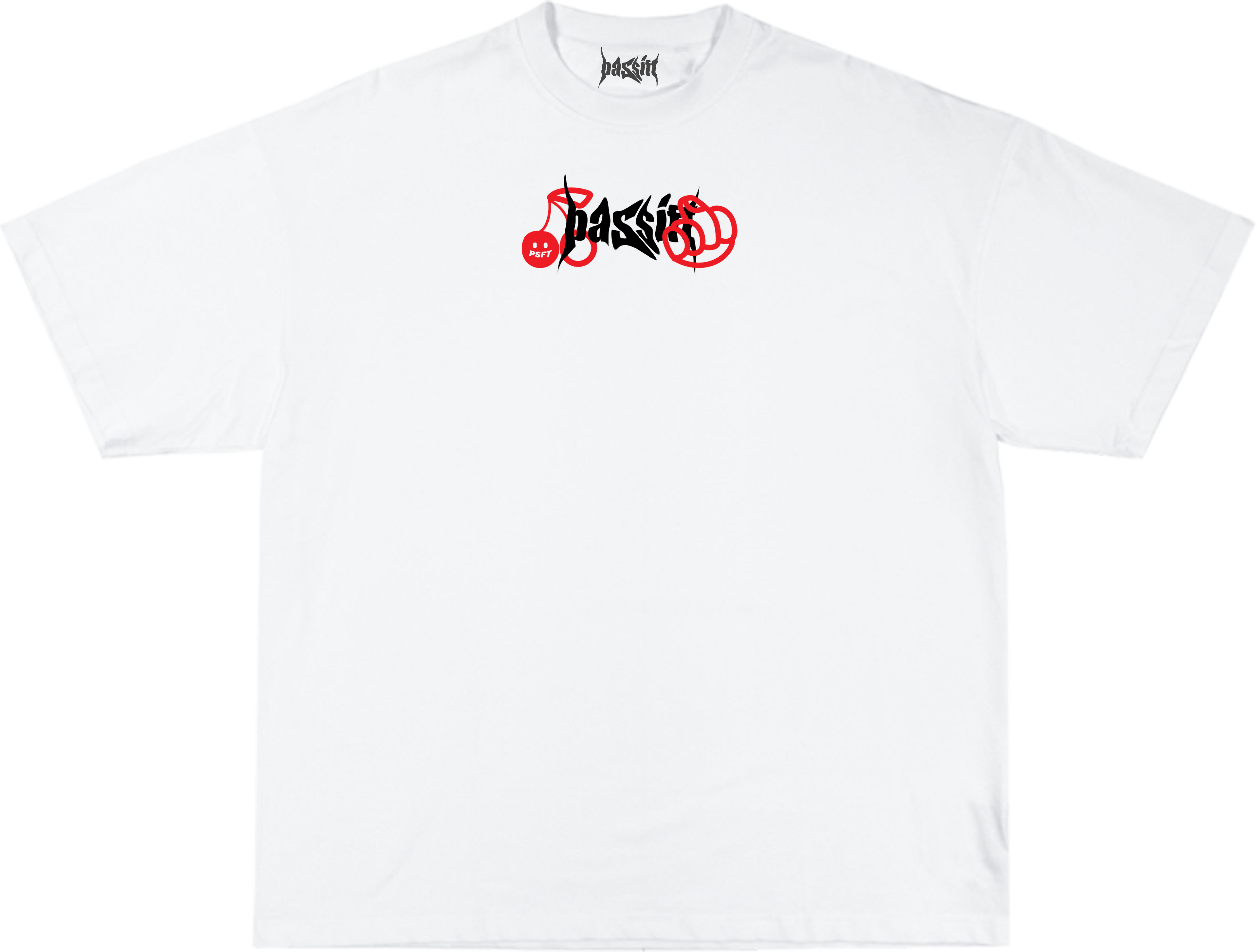 Cherry cat White T-shirt