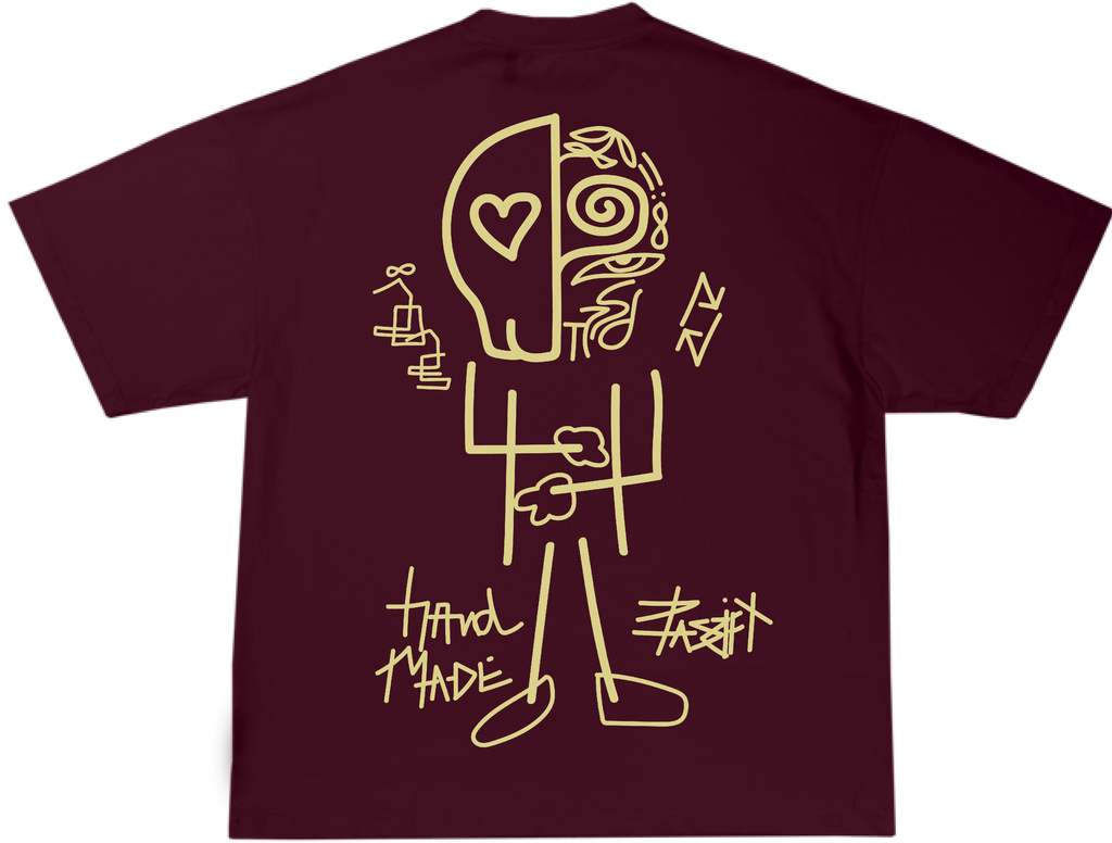 Handmade Maroon T-shirt
