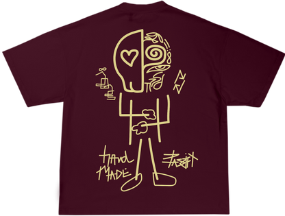 Handmade Maroon T-shirt