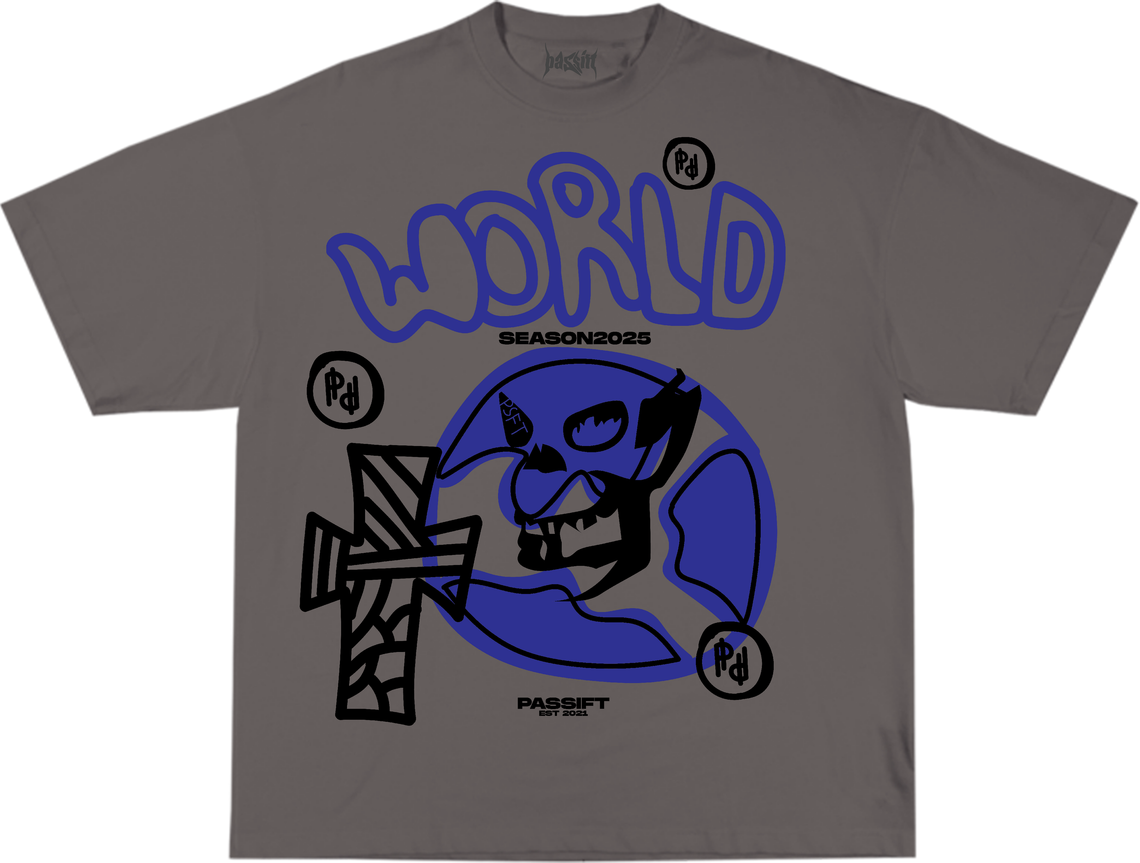 World Grey T-shirt