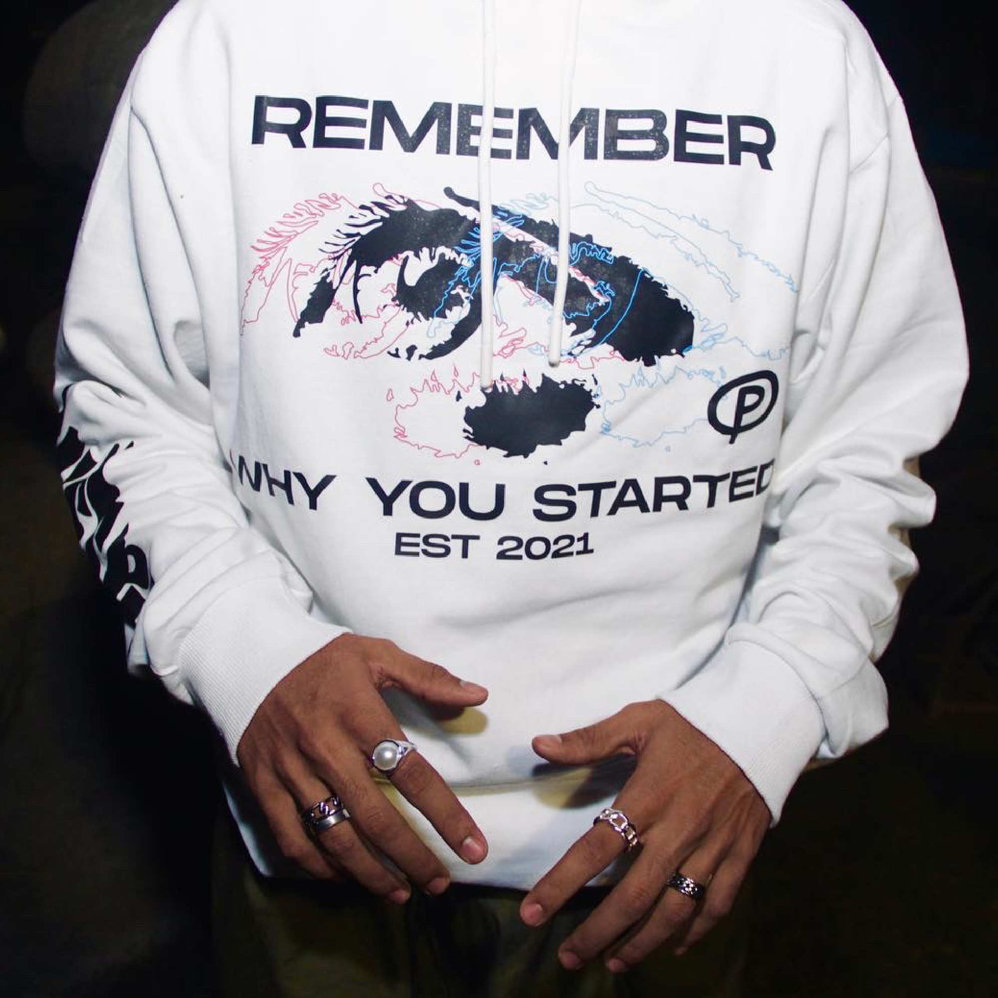 Remember White Hoodie